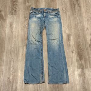 Vtg 90s Big Star Casey Low Rise Size 29XL Bootcut Faded Distressed Embellished